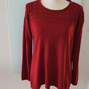 Dressbarn Vibrant Red Knit Top